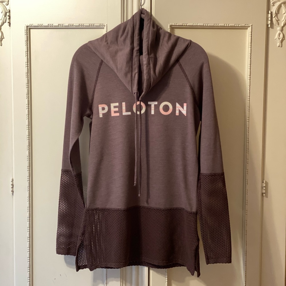 Peloton Drawstring Pullover in Soft Brown by NUX
